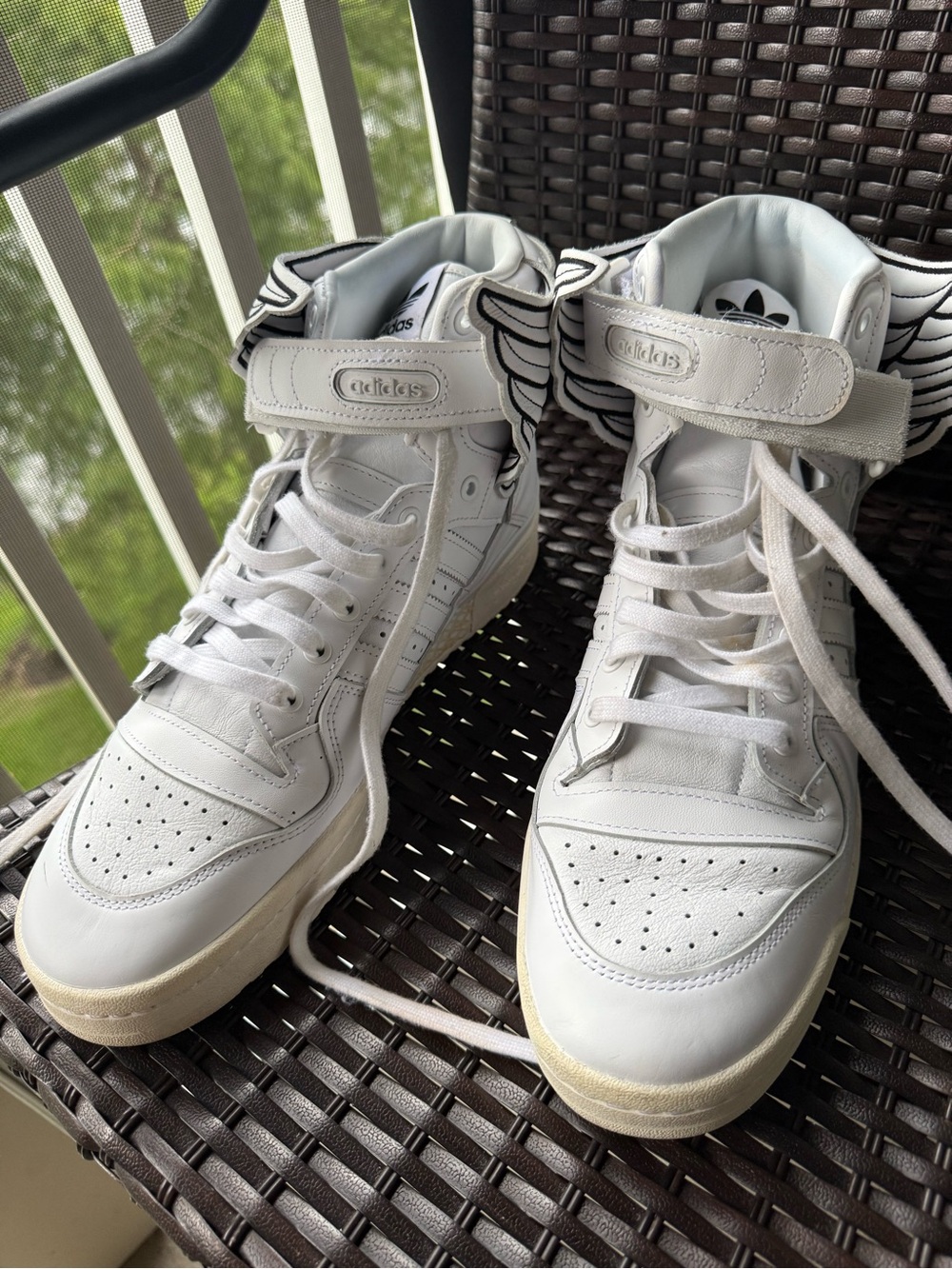 Adidas Jeremy Scott Forum Hi Wings 4.0 Cloud White GX9445 Men’s Size 12 Rare